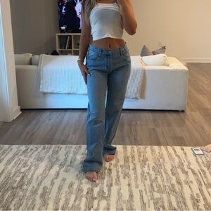 NWT RE/DONE Originals The Long Loose in Wasted Indigo